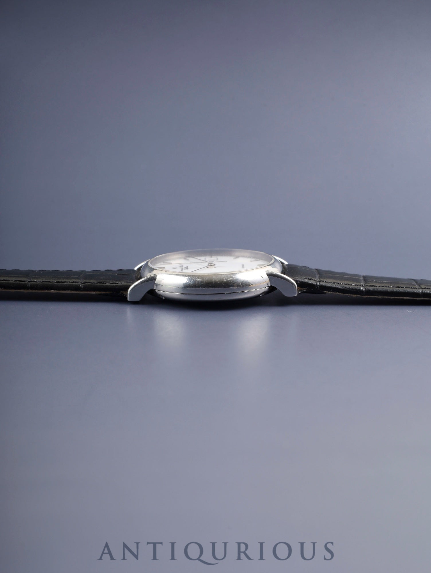 IWC Portofino IW351324 Automatic Caliber C37521 Stainless Steel Leather Strap with Aftermarket Buckle (SS) White Dial Overhauled