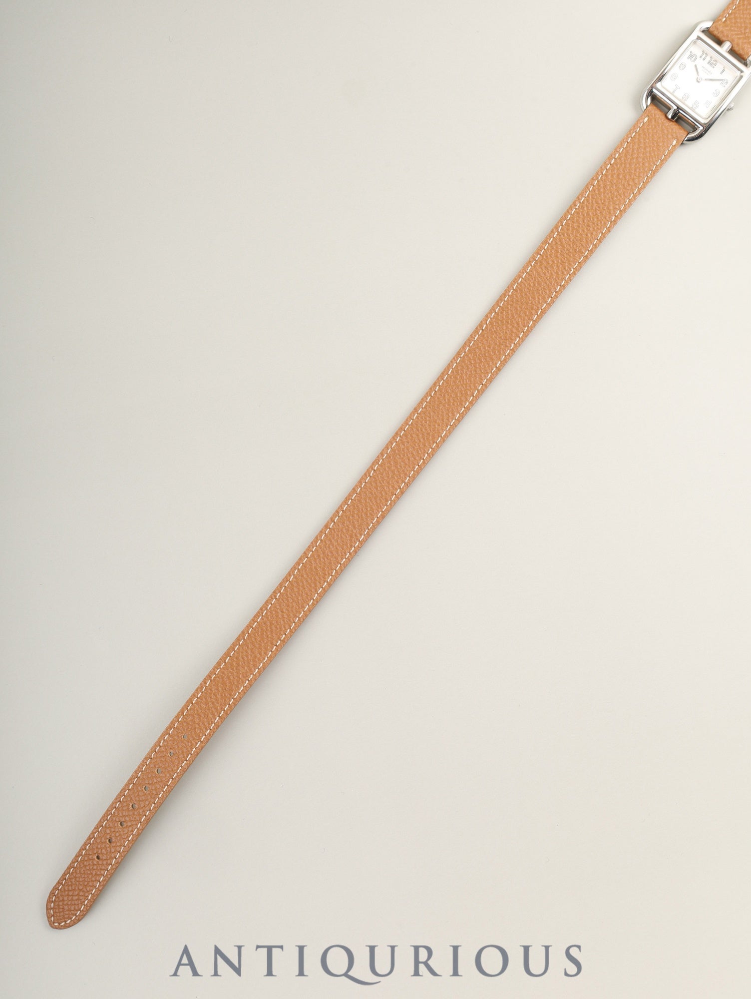 エルメス ケープコッド CC1.210.220 / VBNI クォーツ Cal.976.001 SS 革 純正尾錠（SS）シルバー文字盤 箱 冊子 保証書（2001年）純正革ベルト（□H刻印：2004年）オーバーホール済み