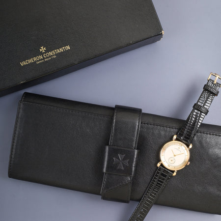 ヴァシュロン・コンスタンタン ヒストリカル ルネサンス 92084/1 手巻き Cal.1014/1 750YG 革 純正ピンバックル（750YG）ゴールド文字盤 箱 ケース オーバーホール済み