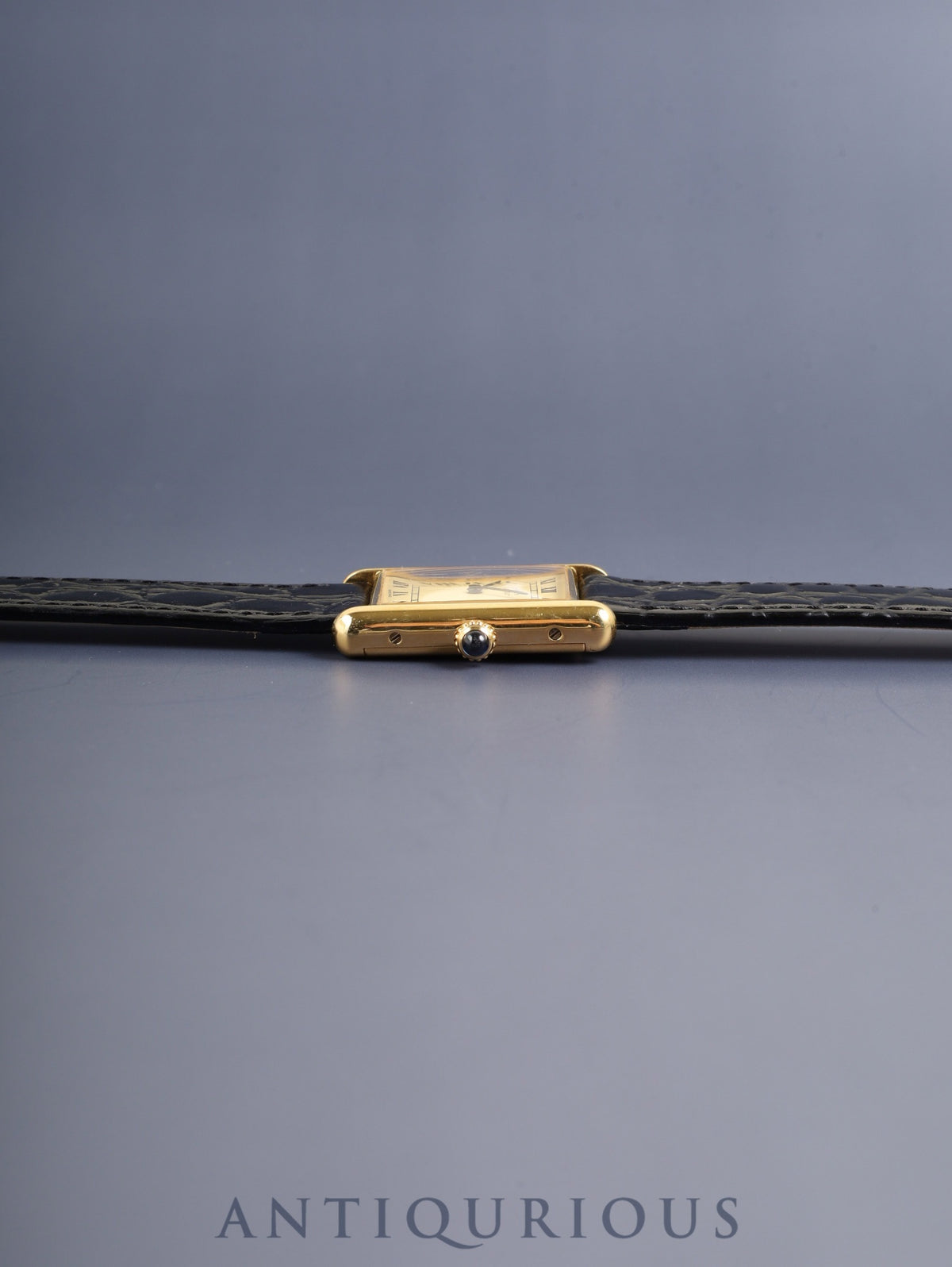 カルティエ マストタンク LM 6 手巻き Cal.78-1 SV925 革 純正ピンバックル（GP）アイボリーローマン文字盤（SWISS MADE表記） 冊子 保証書（未記載）オーバーホール済み 新品仕上げ済み