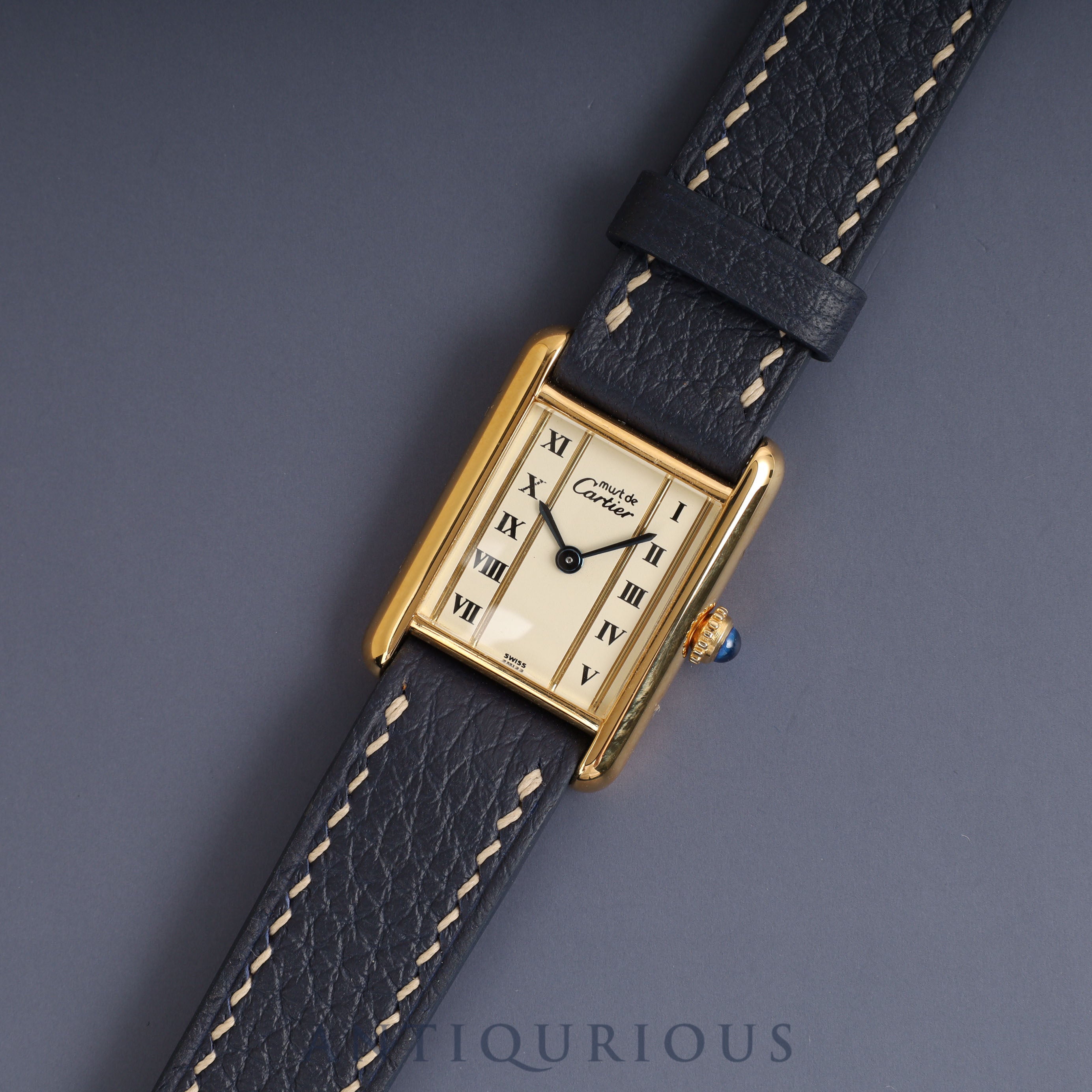 Cartier Must Tank SM QZ Straight Roman Dial