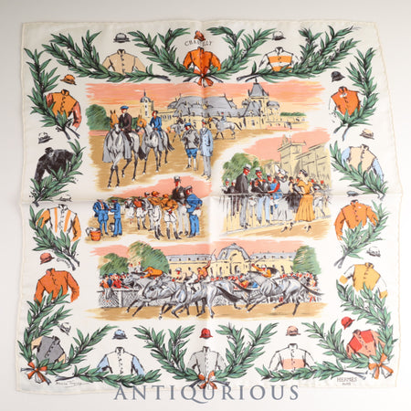 Hermes scarf Carre 45 Racecourse SILK 100%