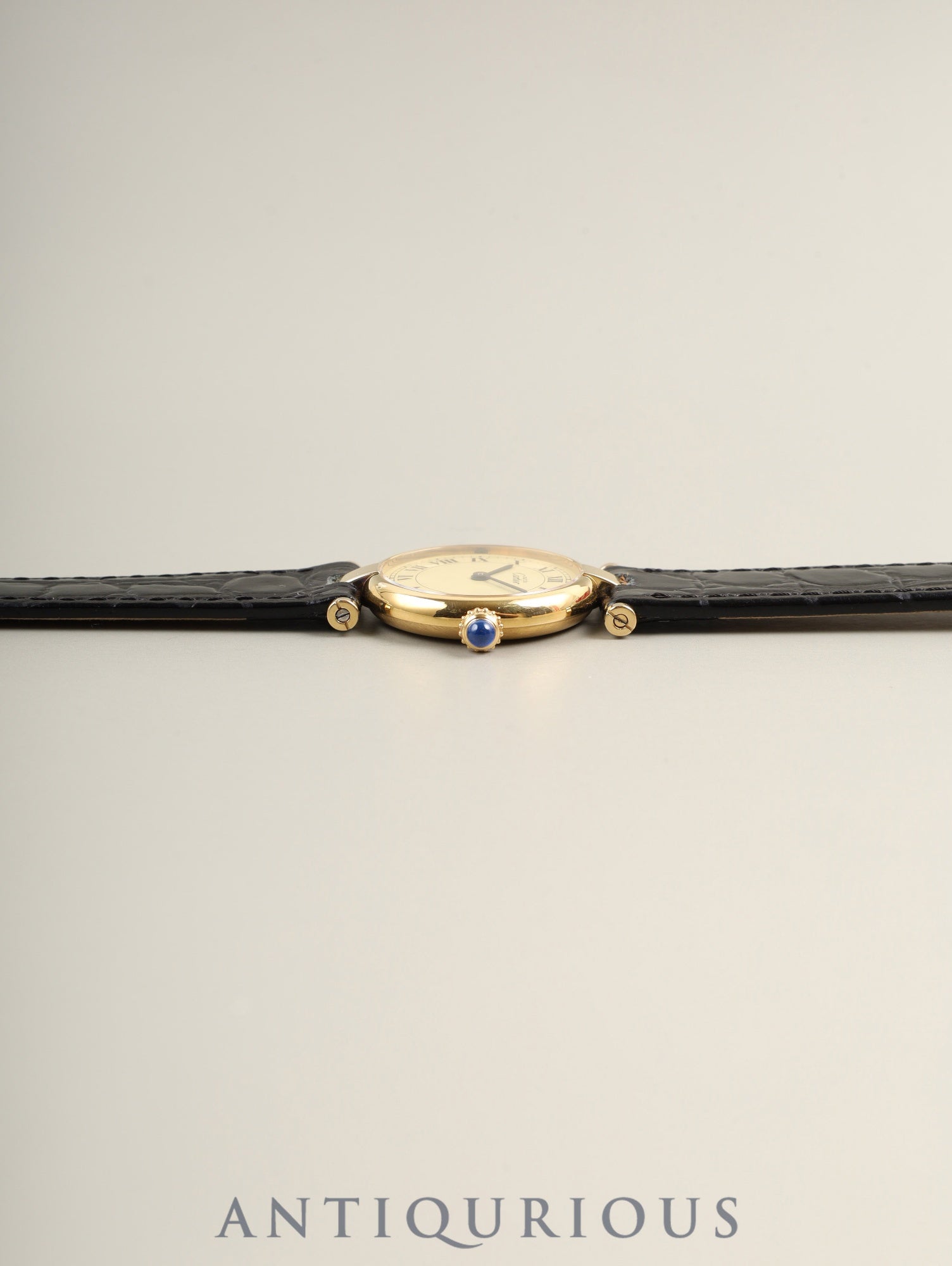 カルティエ マスト ヴァンドーム VLC SM W1002254 / 1851 クォーツ Cal.90.06 SV925 革 純正ピンバックル（GP）アイボリーローマン文字盤 箱 オーバーホール済み