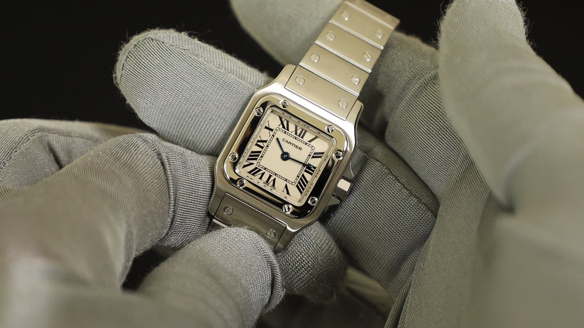 カルティエ サントス ガルベ SM W20056D6 / 1565 クォーツ Cal.- SS SS