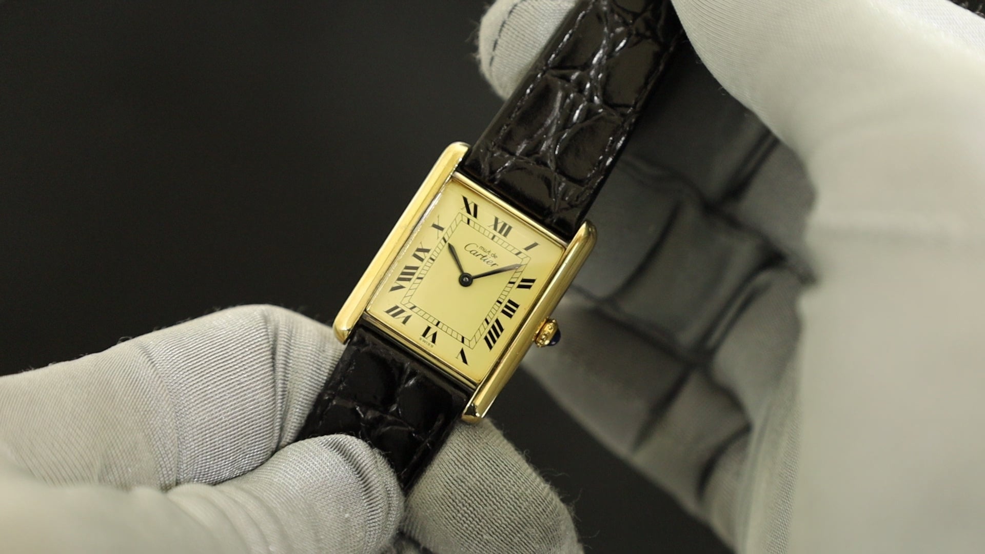 カルティエ CARTIER 腕時計 マストタンク LM GP仕上げ カルティエ