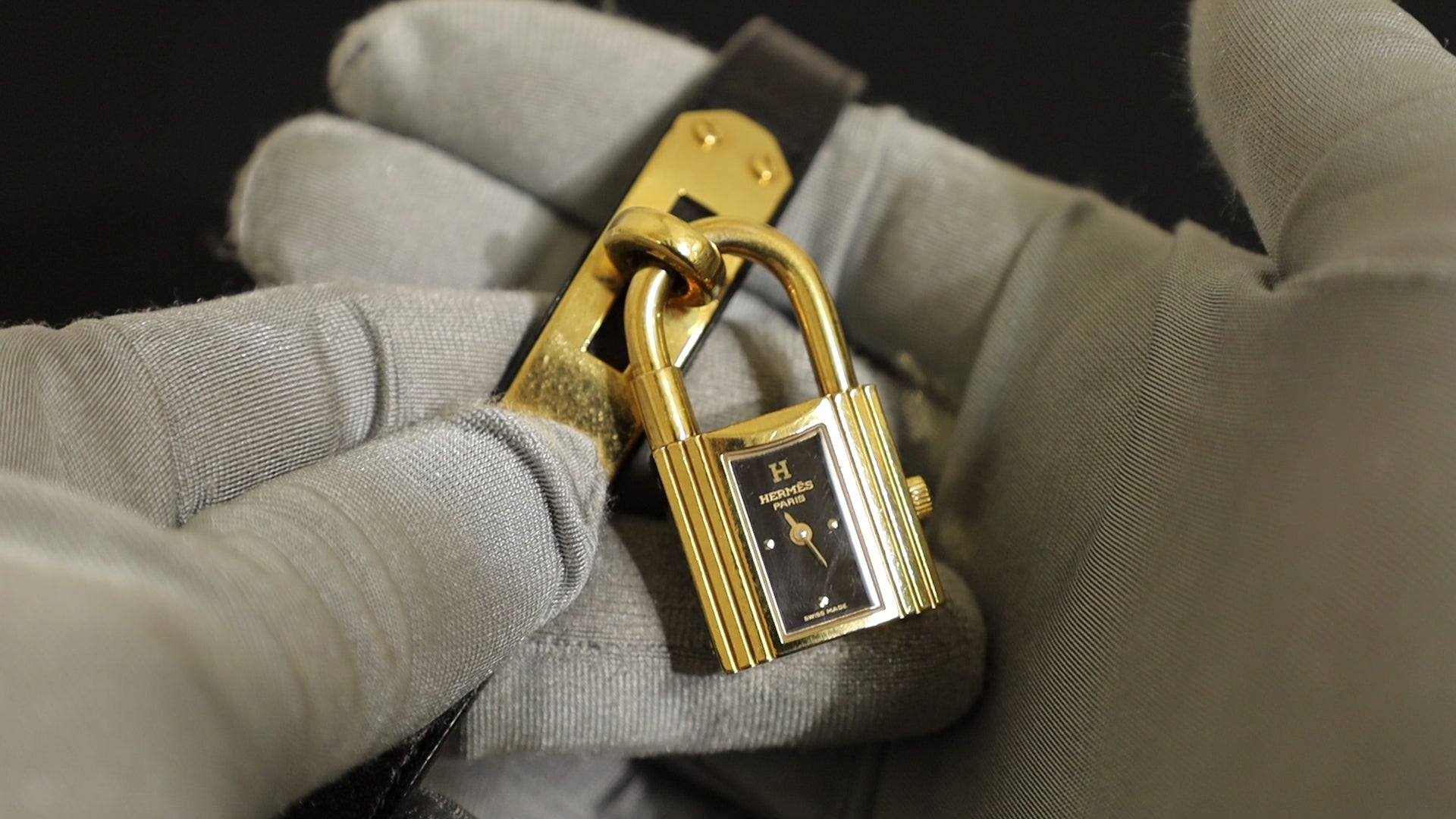 エルメス ケリーウォッチ KE1.201 クォーツ Cal.- GP 純正革ベルト