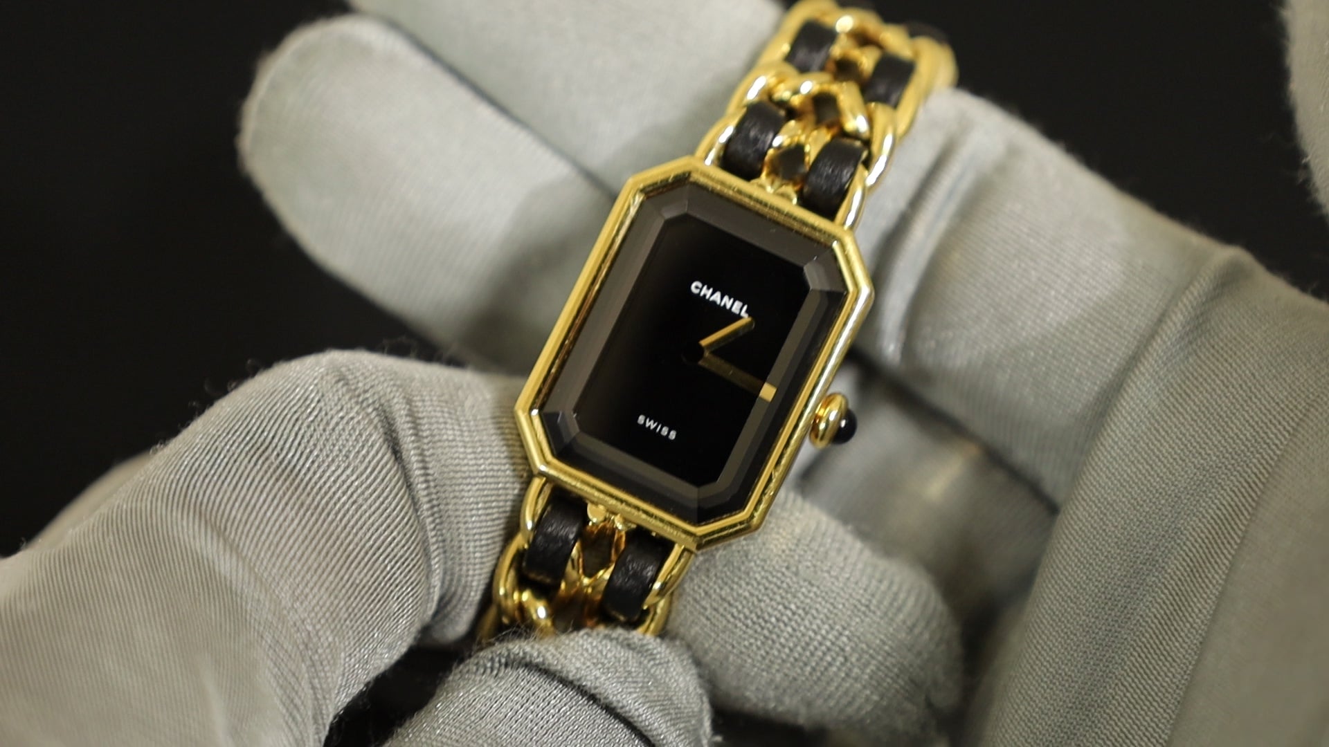 シャネル プルミエール L H0001 クォーツ Cal.976.001 GP GP/革