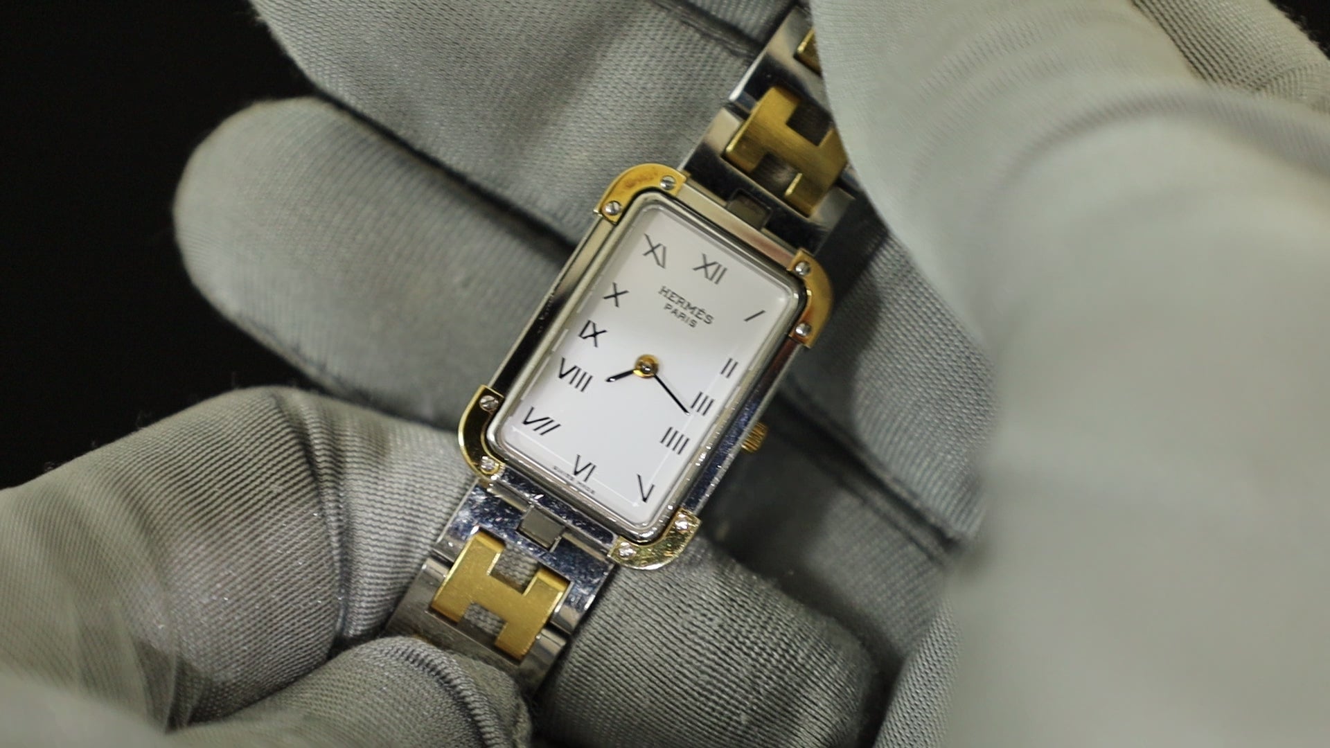 エルメス クロアジュール CR1.240 クォーツ Cal.976.001 SS/GP SS/GP