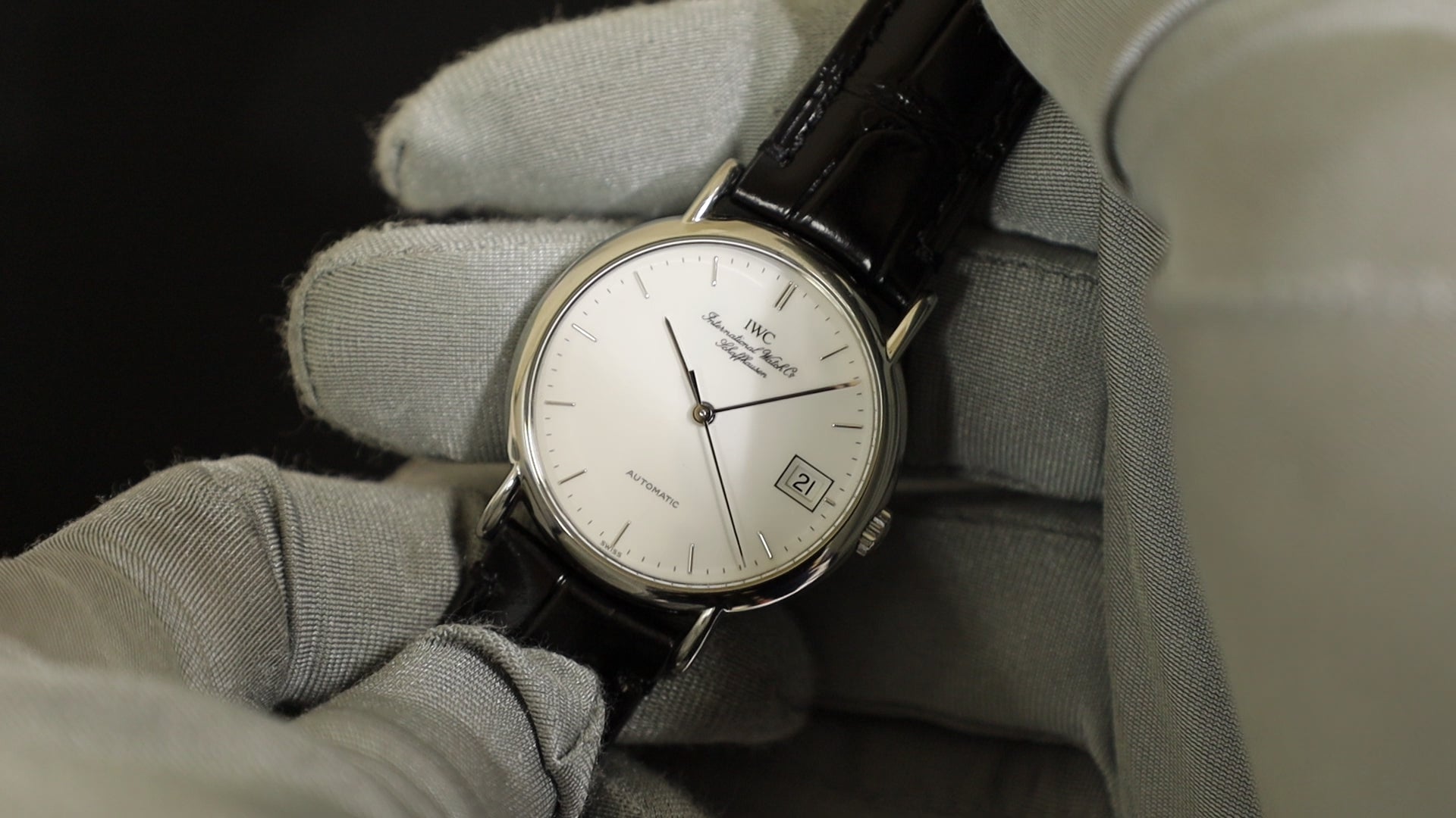 IWC ポートフィノ IW351320 自動巻き Cal.C.37521 SS 革 純正尾錠（SS