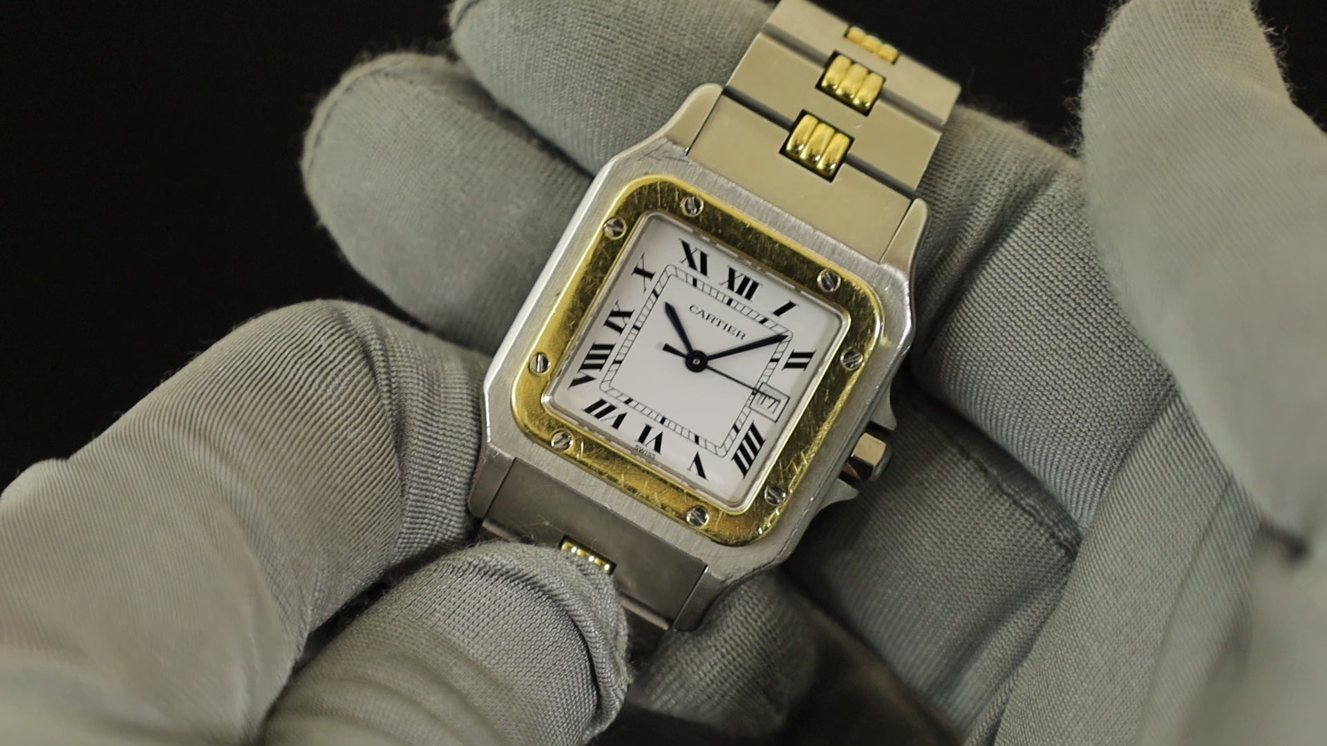 カルティエ サントス ガルベ LM 2961 自動巻き Cal.2671 SS/YG SS/YG