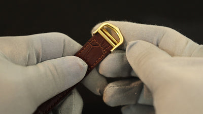カ*ィ様 Cartier カルティエ マストタンク SM SV925 VERME カルティエ マストタンク SM 6057002 クォーツ Cal.057 SV925 革