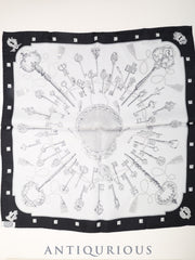 Hermès Scarf Carré 45 Les Clés SILK 100%