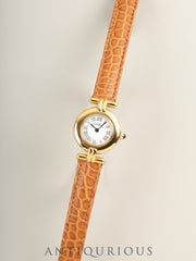 カルティエ マストコリゼ W1011554 / 2410 クォーツ Cal.157 SV925 革 純正Dバックル（GP） ホワイト文字盤 オーバーホール済み