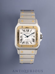 カルティエ サントス ガルベ LM W20058C4 / 2319 自動巻き SS/YG SS/YG シルバーギョーシェ文字盤 オーバーホール済み