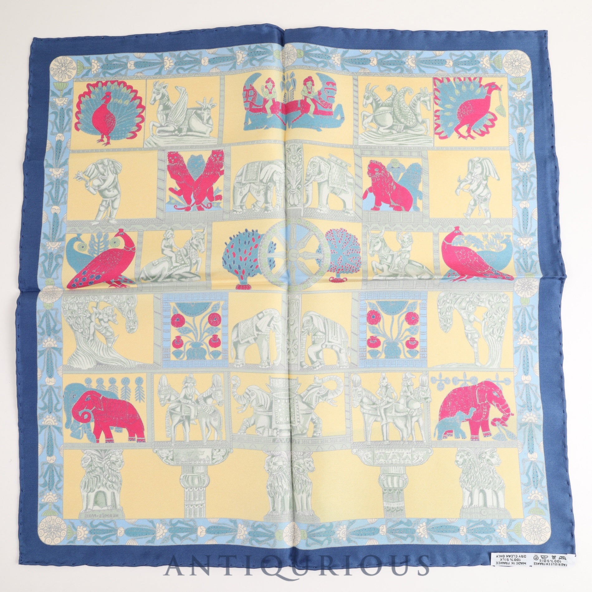 Hermes scarf Carre 45 Tower gate SILK 100%