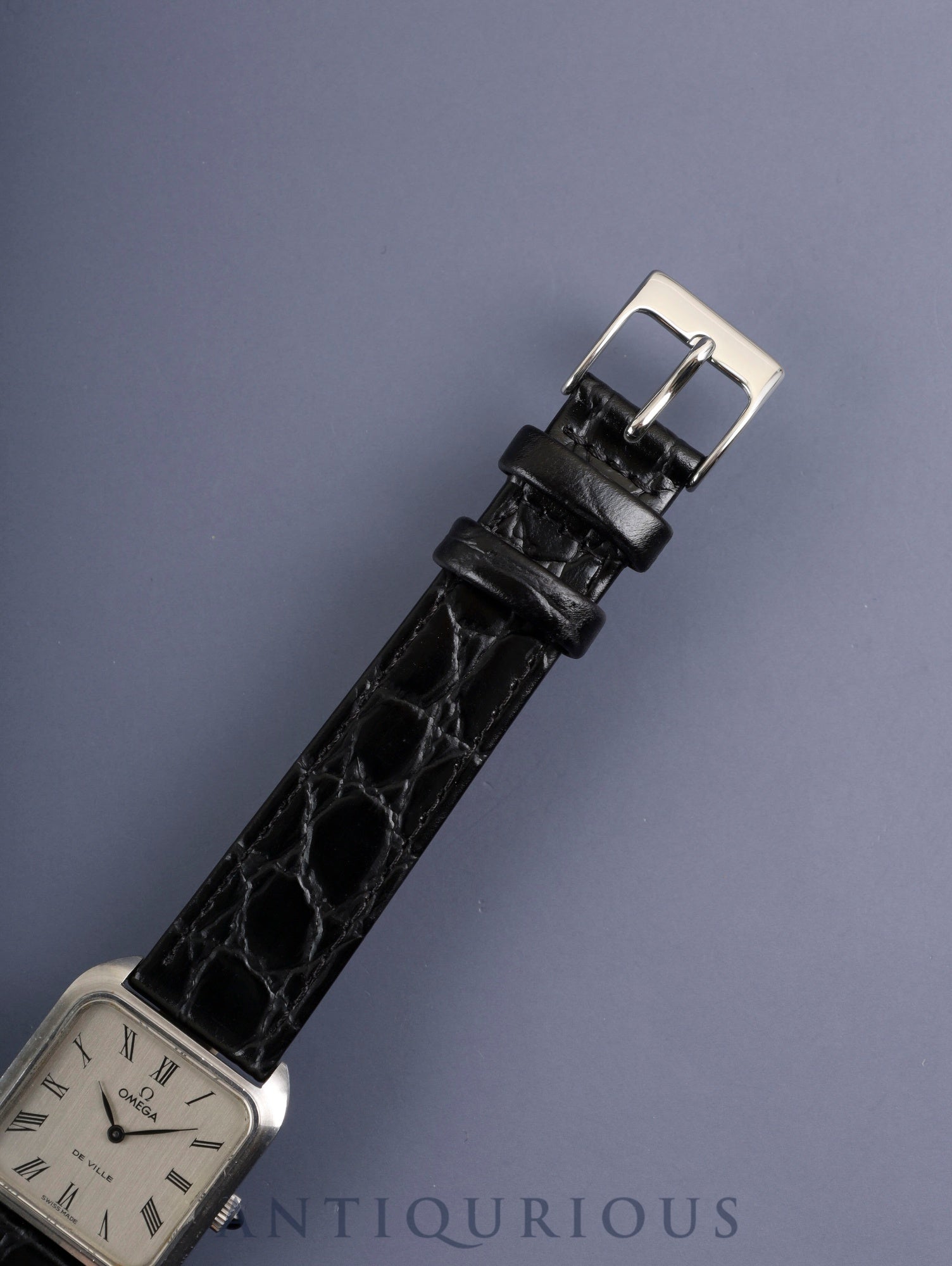 オメガ デ・ヴィル 511.0502 手巻き Cal.625 SS 革 社外ピンバックル（SS）シルバーローマン文字盤 オーバーホール済み