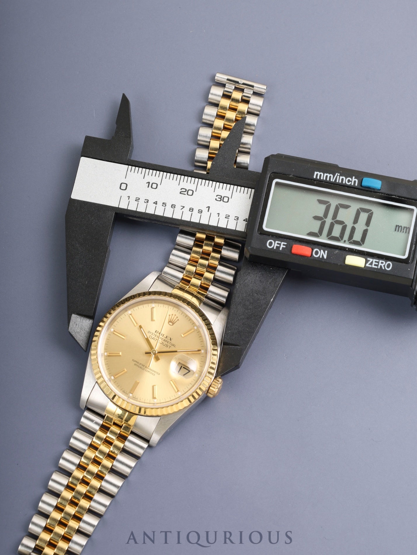 Rolex Datejust 16233 Automatic Cal.3135 SS/YG SS/YG Champagne Dial (SWISS MADE) L Serial (1989-1990) Warranty (undated) Box Overhauled