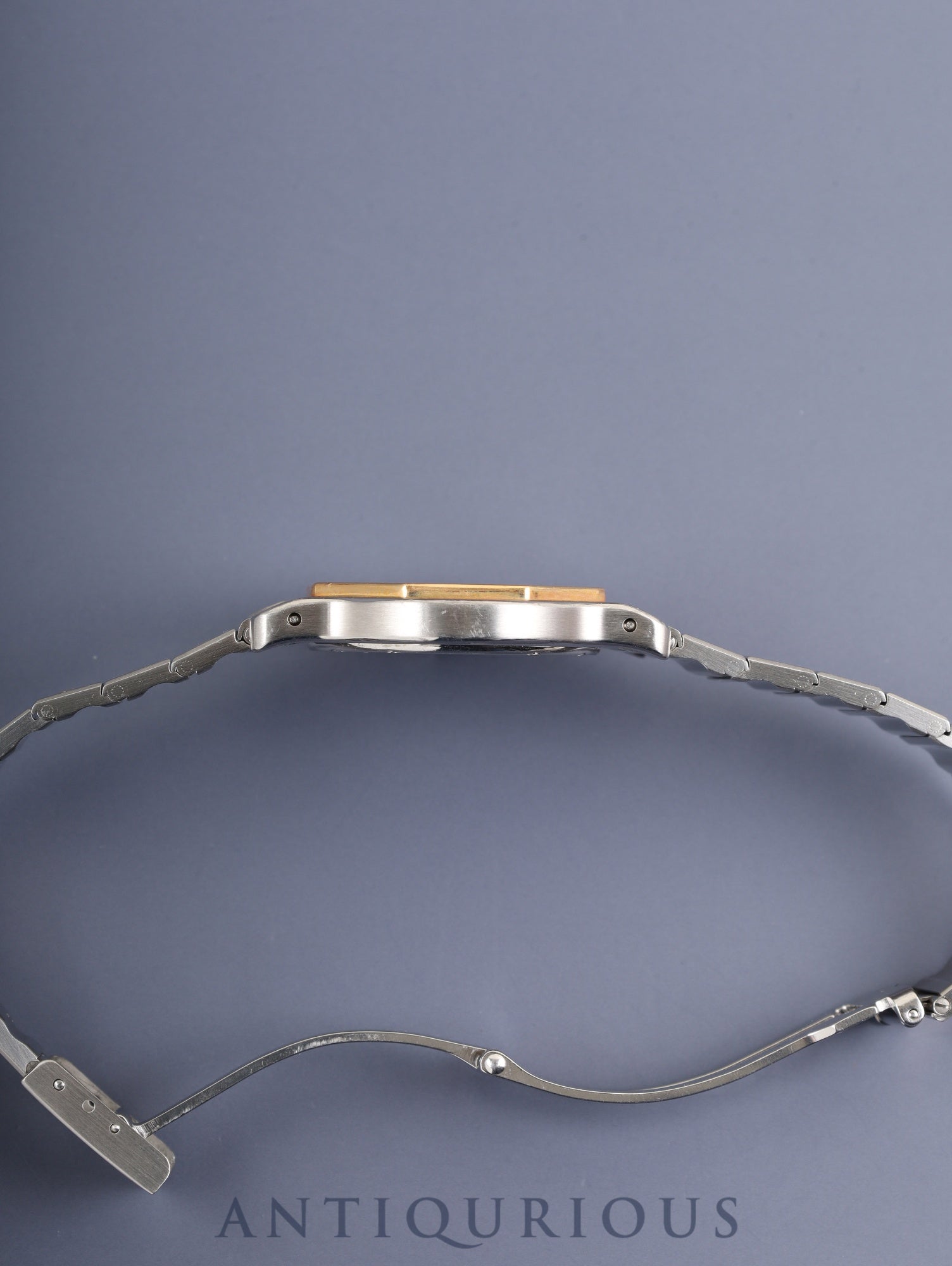 カルティエ サントス オクタゴン LM W2001583 / 187902 クォーツ Cal.687 SS×YG SS×YG アイボリーローマン文字盤 オーバーホール済み