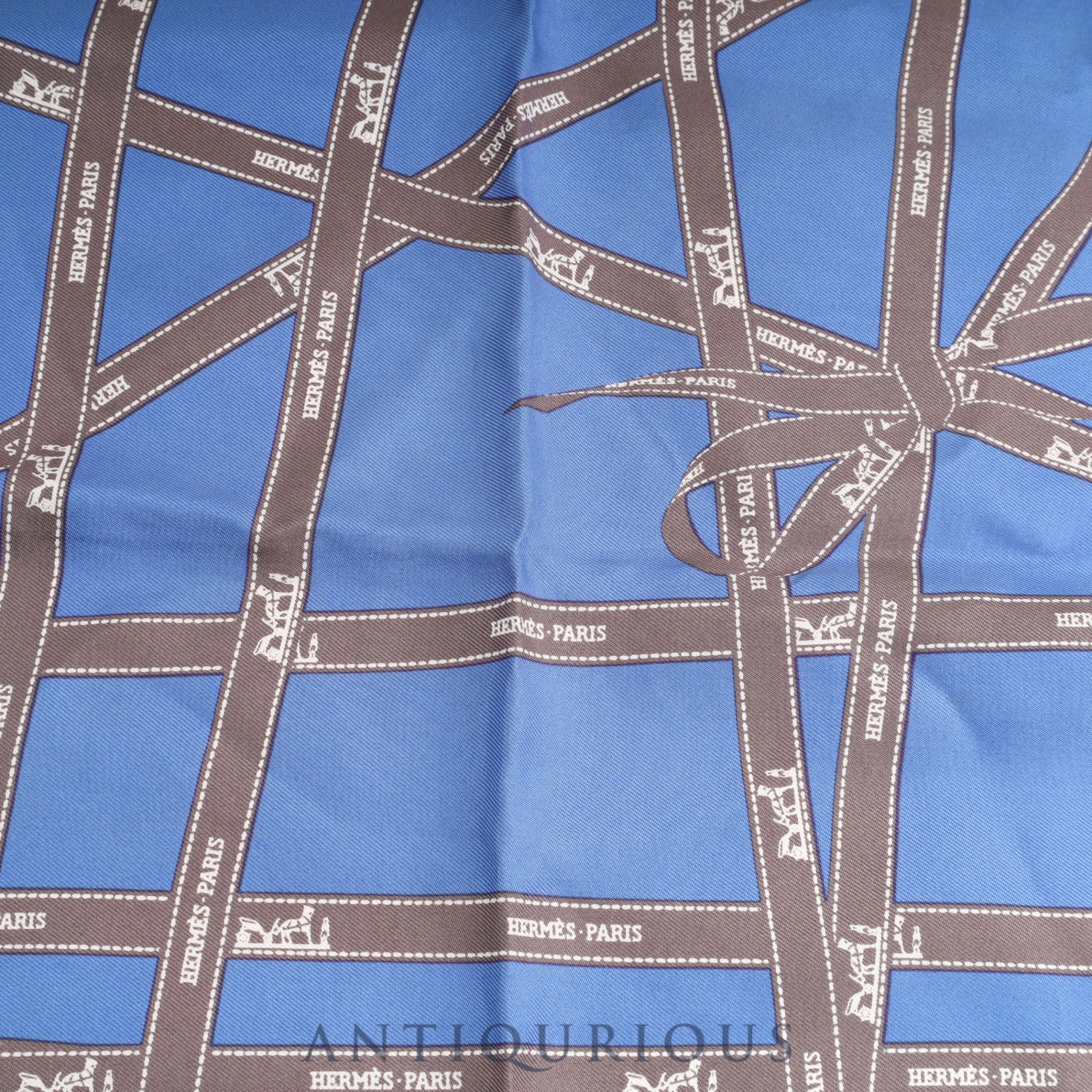 Hermes Scarf Carre 45 BOLDUC AU CARRE SILK 100% Box