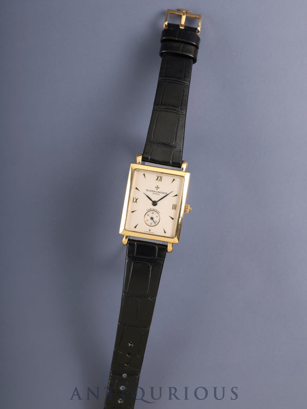 ヴァシュロン・コンスタンタン ヒストリーク キャビノチェ 91001/000G-7 手巻き Cal.1017 750YG 純正革ベルト 純正ピンバックル（750YG） アイボリー文字盤（σダイアル）箱 保証書（2006年） ケース 冊子  オーバーホール済み