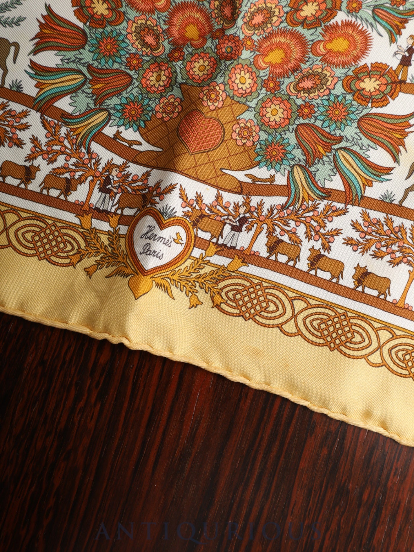 Hermès Scarf Carre 45 Decoupages Silk 100%