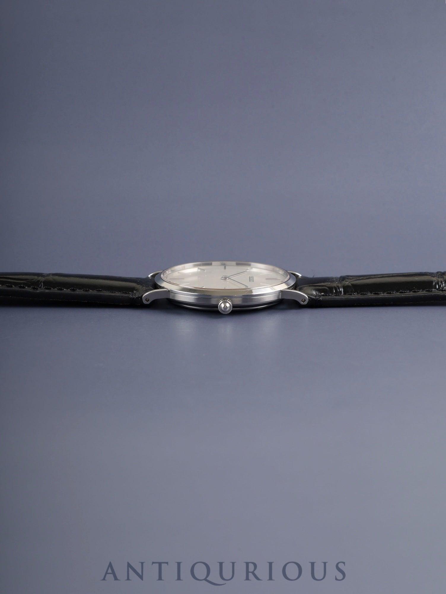 Seiko Mechanical 6810-8000/SCVL001 Hand-wound Cal.6810A SS Leather Original Pin Buckle (SS) Silver Dial 33mm Overhauled