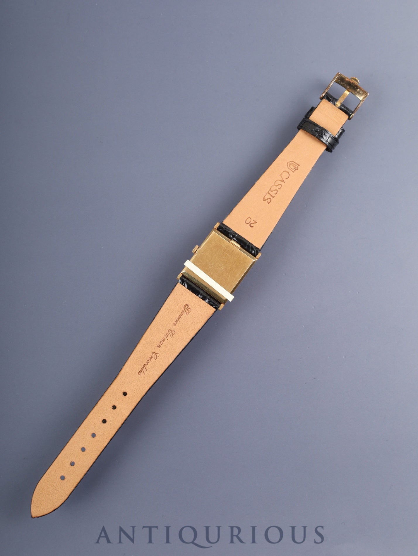 Rolex Cellini 4014, manual winding, Cal. 1600, 750YG, leather