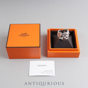 Hermes Ring Chaine d'Ancre Enchaine GM Sterling Silver #57 Box Card (2024) 23 Years Old