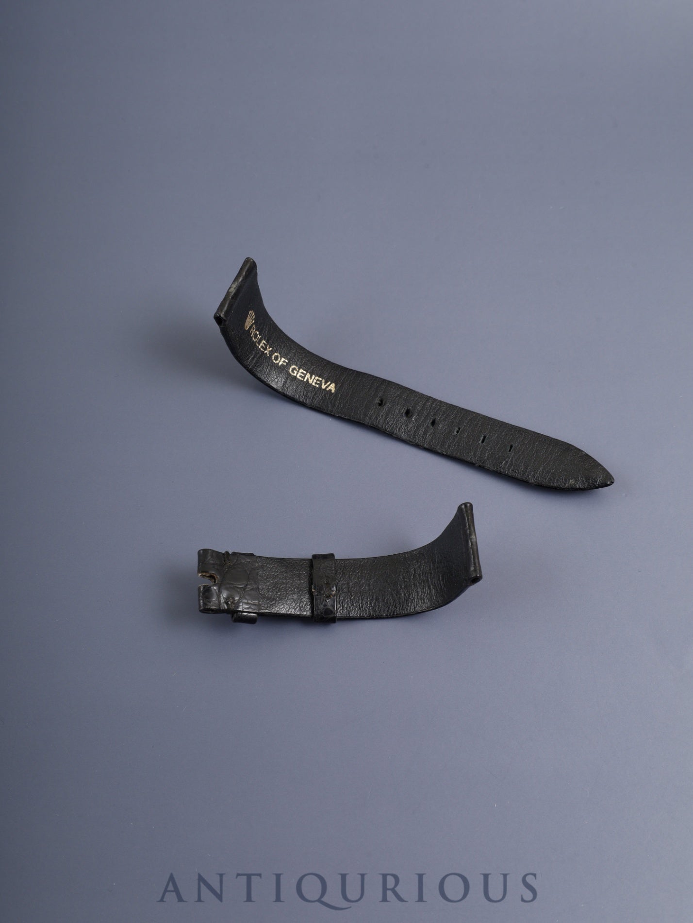 ロレックス チェリーニ 4112-9 手巻き Cal.1601 750WG 革 純正ピンバックル（750WG ）シルバーローマン文字盤 32mm 43番台（1975年） 箱 純正レザーベルト付き オーバーホール済み