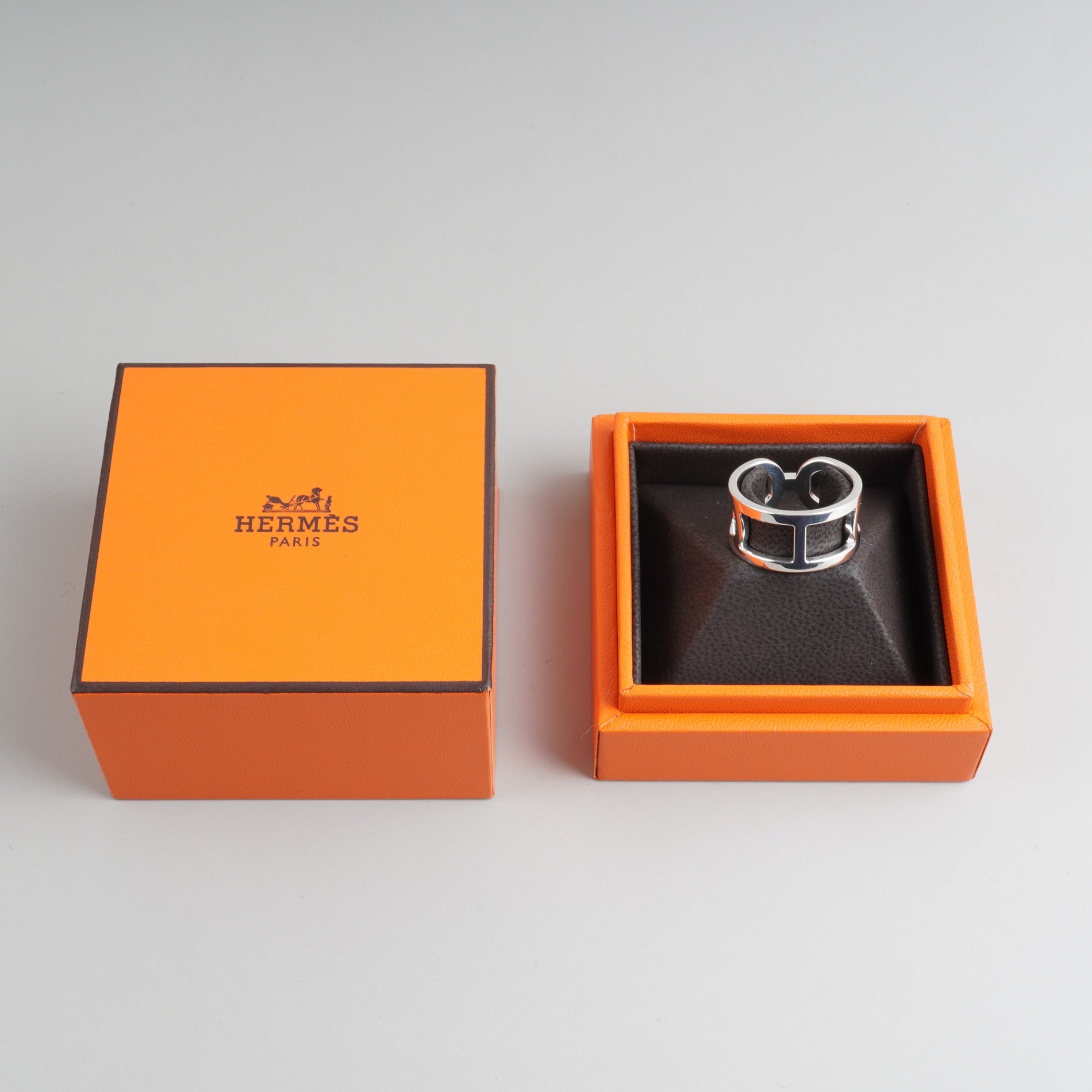 Hermes Ring Ever Chaine d'Ancre SV925 #59 Box 23 Years