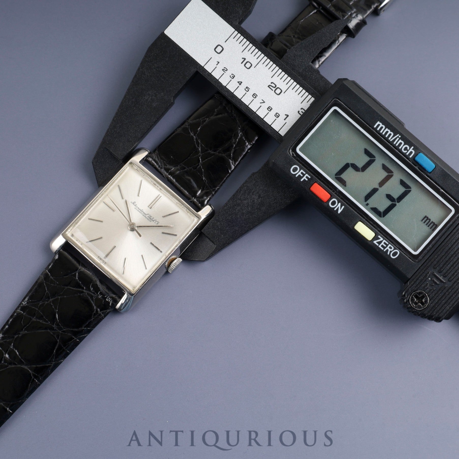 IWC オールドインター レクタンギュラー 手巻き Cal.C.401 Pm900 革