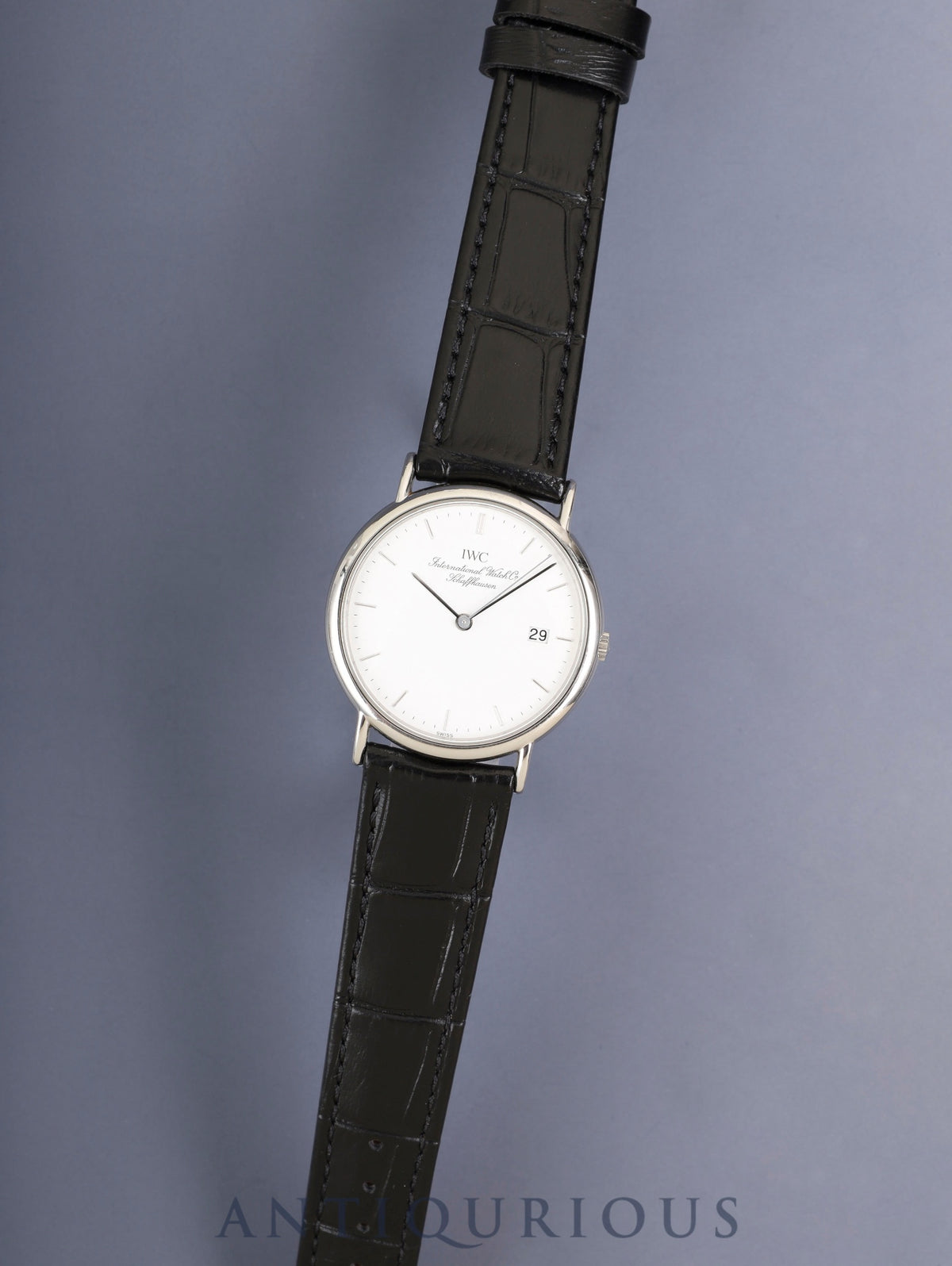 IWC ポートフィノ 3331 クォーツ Cal.IWC2210 SS 革 純正ピンバックル（SS）ホワイト文字盤（SWISS表記）オーバーホール済み アイダブリュシー