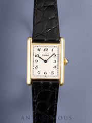 Cartier 置時計 手巻きLe Must de Cartier アンティーク カルティエ マストタンクの腕時計（CARTIER）| 東京銀座のヴィンテージ