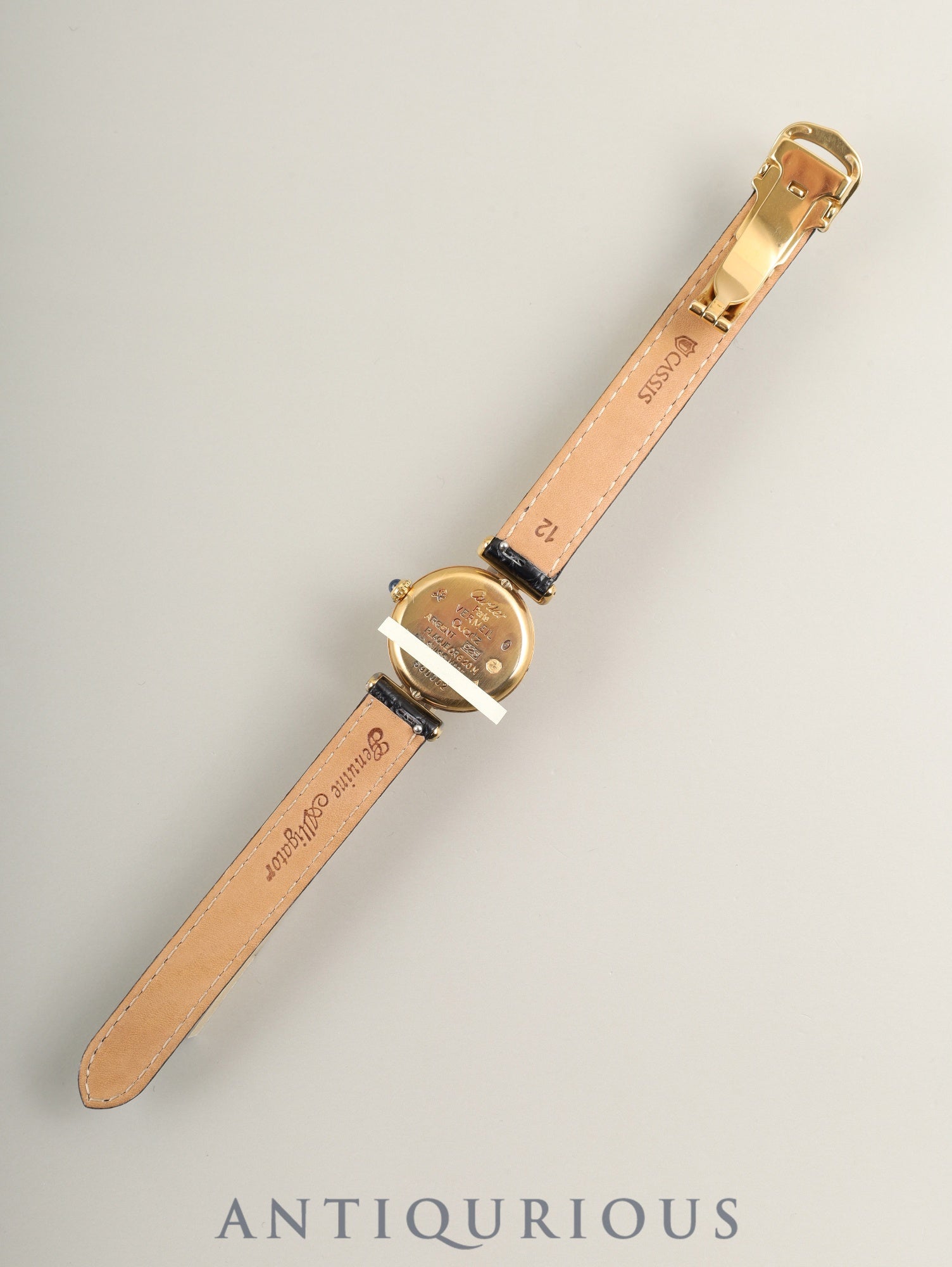 カルティエ マストコリゼ 590002 クォーツ Cal.690 SV925 革 純正D