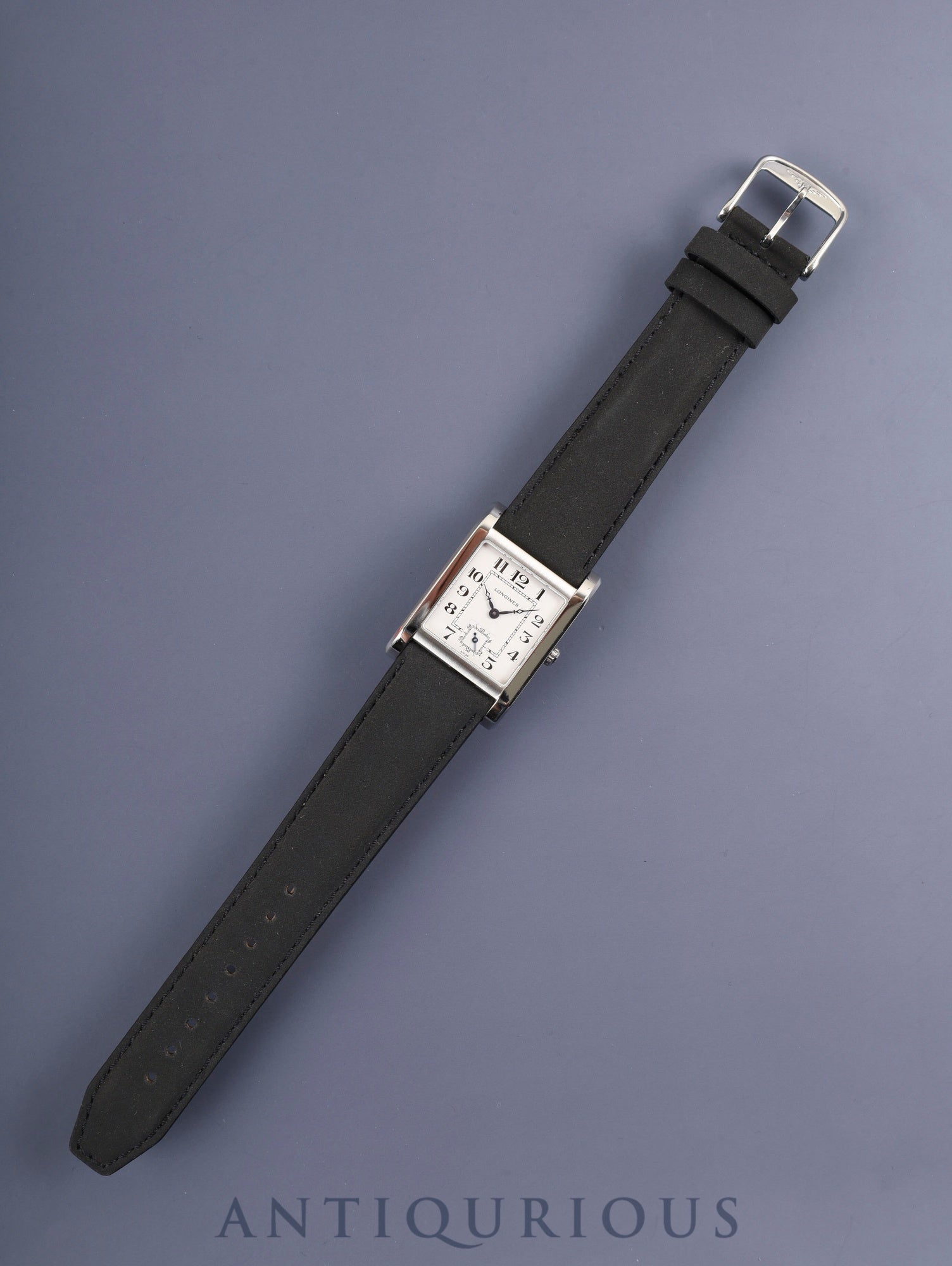 ロンジン ドルチェヴィータ L5.673.4 クォーツ Cal.980.163 SS 革 純正尾錠（SS）ホワイトアラビア文字盤 オーバーホール済み