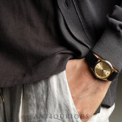 Rolex Cellini 3804 Manual winding Cal.1600 18K Leather Genuine buckle (GP) Champagne dial 3rd series (1974) Overhauled