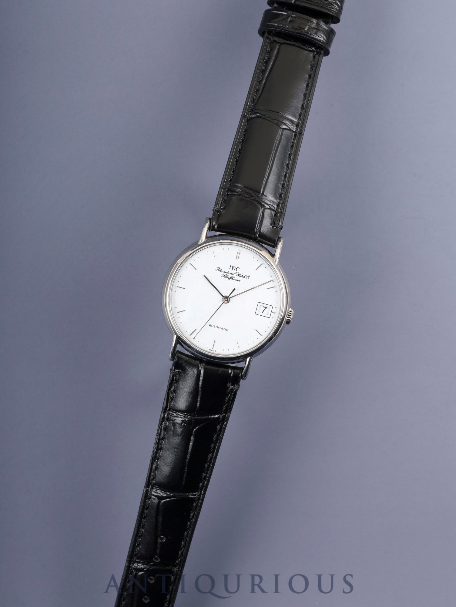 IWC IW351318 ポートフィノ 自動巻き Cal.C37521 SS 革 純正尾錠（SS） ホワイト文字盤 オーバーホール済み アイダブリュシー