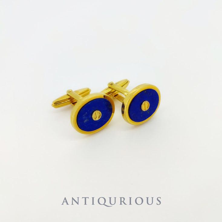 DUNHILL cufflinks lapis lazuli