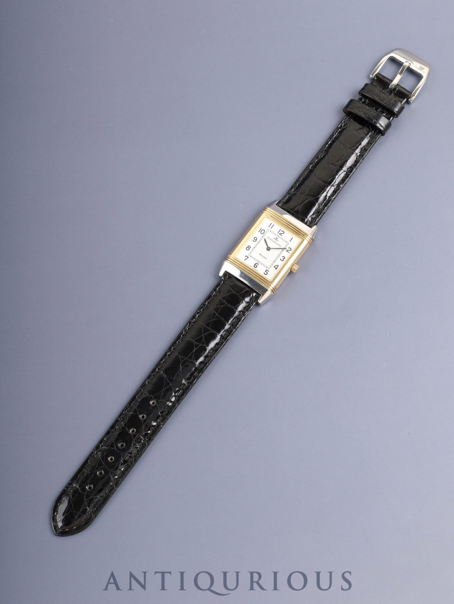 ジャガー・ルクルト レベルソ クラシック 250.5.86 手巻き Cal.846-1 SS/YG 革 純正ピンバックル（SS）シルバーアラビア文字盤（SWISS MADE表記）オーバーホール済み