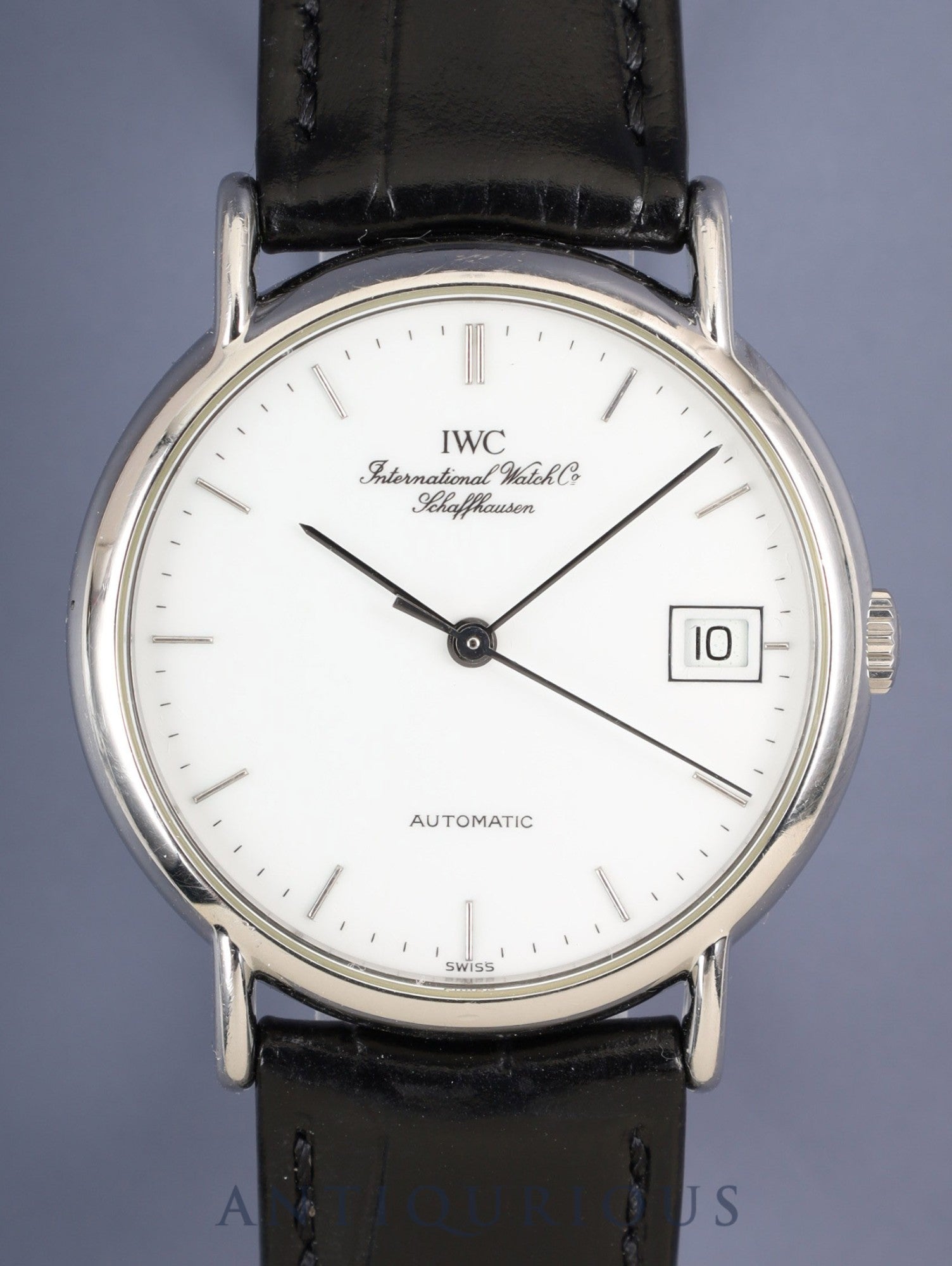 IWC ポートフィノ IW351320 自動巻き Cal.C37521 SS 革 純正ピンバックル（SS）ホワイト文字盤（SWISS表記）箱 冊子 保証書（2016年）純正レザーベルト付き オーバーホール済み アイダブリュシー