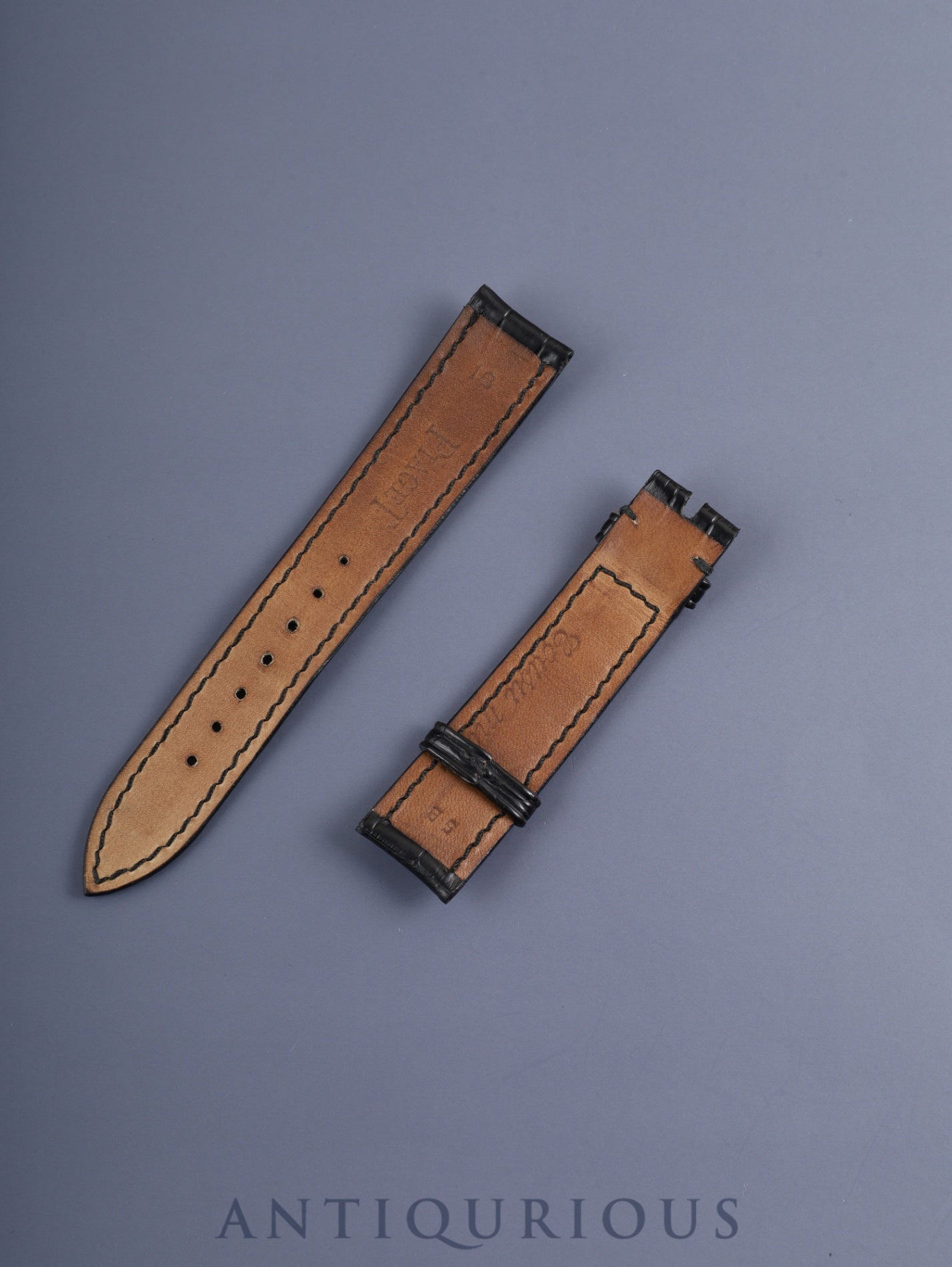 ピアジェ 1967 スクエア 90300 手巻き Cal.430P WG 革 純正尾錠（750）ブラックアラビア文字盤 純正ベルト オーバーホール済み