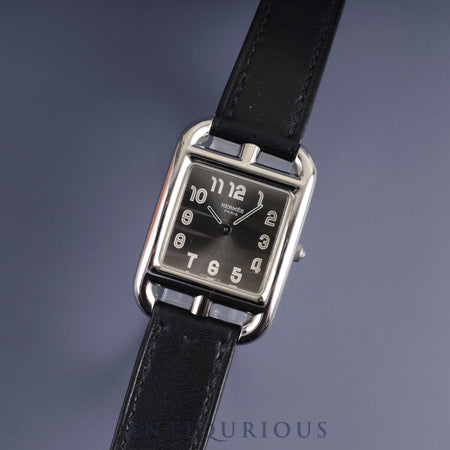 Hermes Cape Cod CC1.210 Quartz Cal.976.001 SS Genuine leather strap Genuine buckle (SS) Gray dial Overhauled