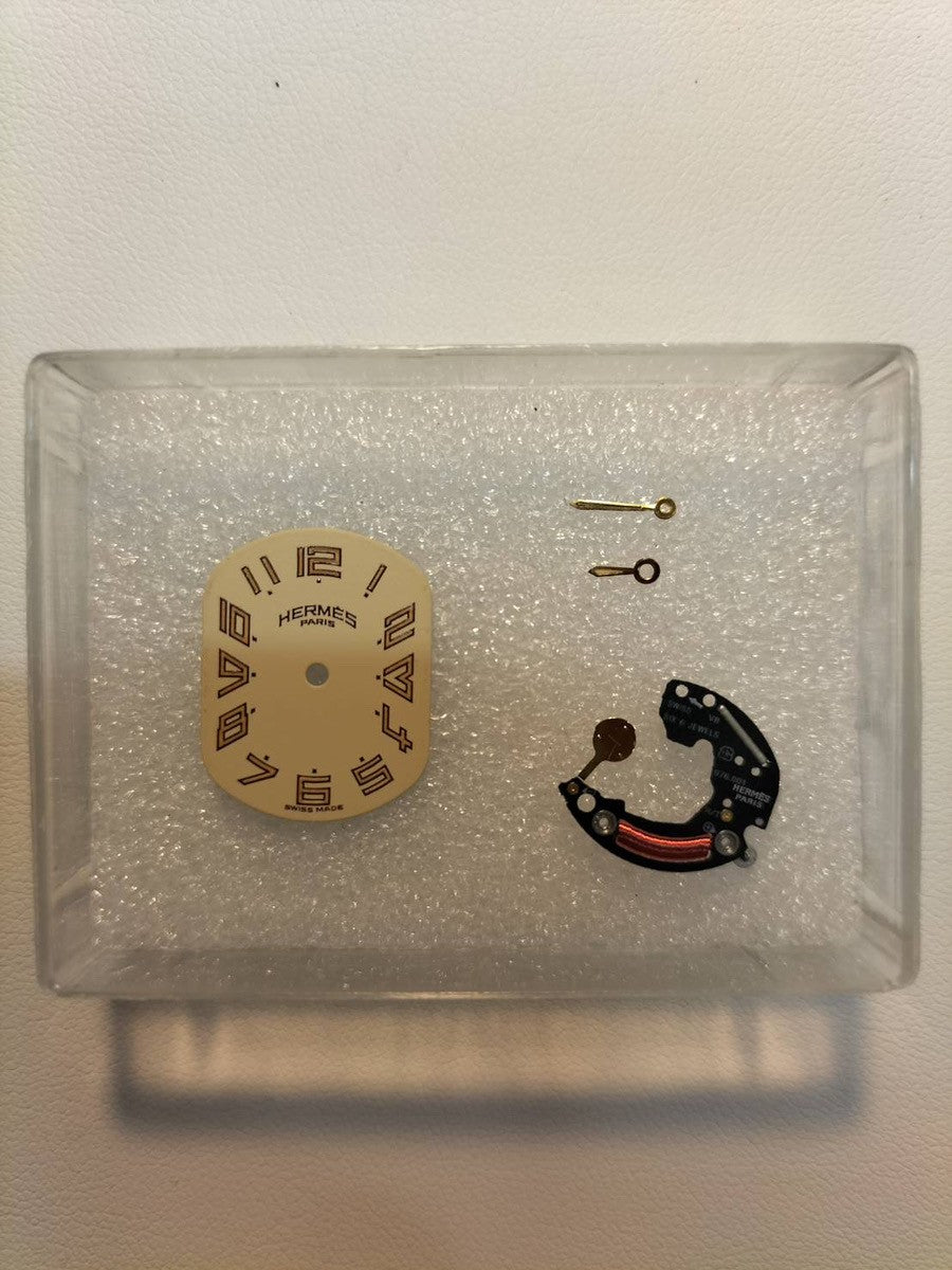 エルメス ラリー RA1.240 クォーツ Cal.976.001 SS/GP SS/GP ホワイト文字盤 オーバーホール済み