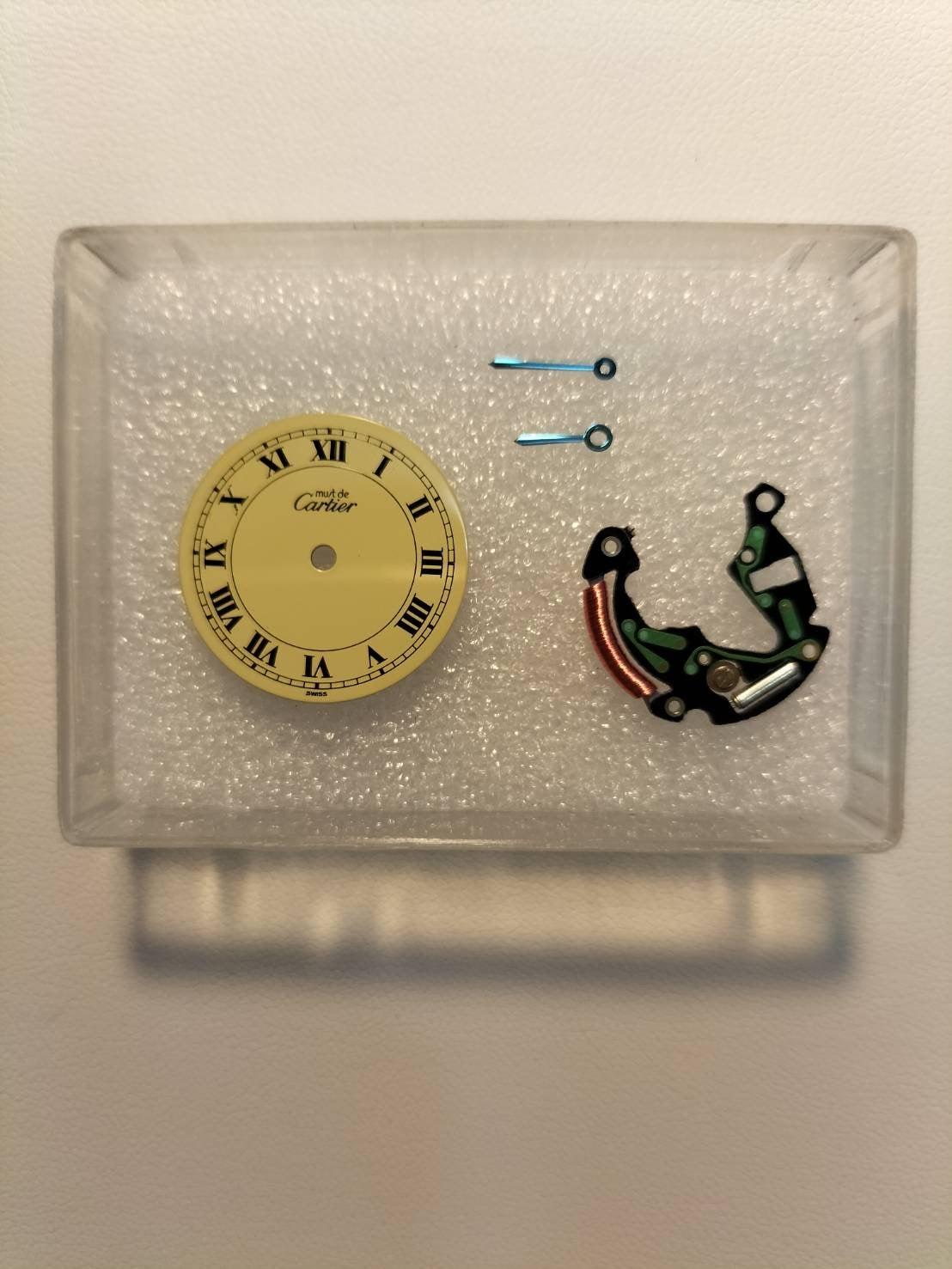 カルティエ マスト ヴァンドーム VLC SM 590004 クォーツ Cal.90 SV925 革 純正ピンバックル（GP）アイボリーローマン文字盤 オーバーホール済み
