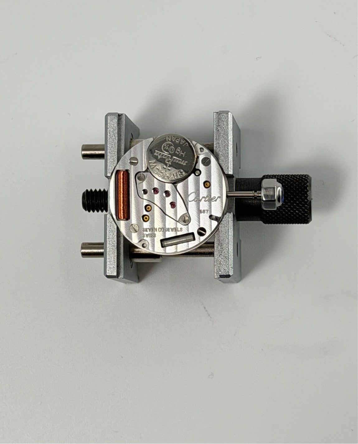 カルティエ サントス ガルベ LM W20018D6 / 1564  クォーツ Cal.687 SS SS ホワイトブルーローマン文字盤（SWISS MADE表記） オーバーホール済み