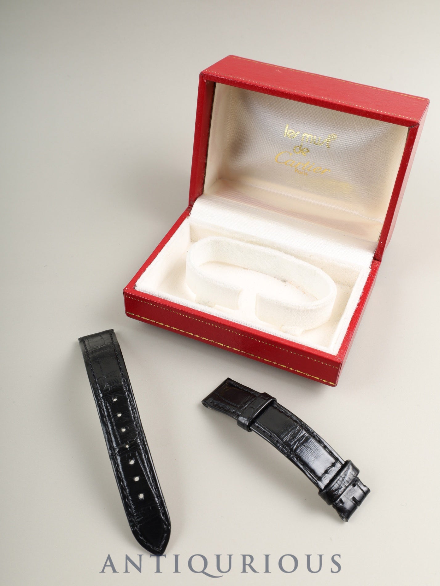 カルティエ マストタンク SM 手巻き SV925  Cal.2512-1 革 純正尾錠（GP） ブラックローマン文字盤（SWISS表記）箱 純正革ベルト オーバーホール済み 新品仕上げ済み