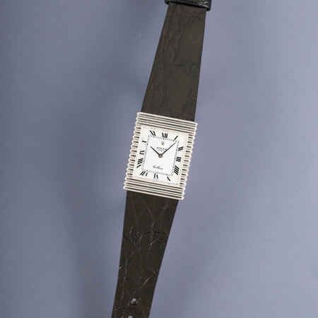 ロレックス チェリーニ 4012 手巻き Cal.1600 750WG 革 純正ピンバックル（SS）ホワイトローマン文字盤（SWISS表記）38番台 (1973年） オーバーホール済み
