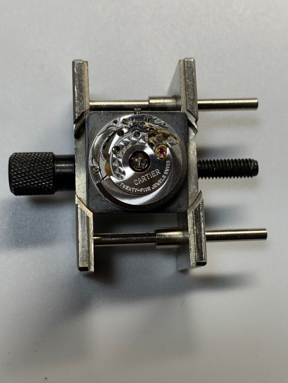 カルティエ サントス カレ LM 13453 / 2960 自動巻き Cal.2671-1 SS SS ゴーストグレー文字盤（SWISS 表記） 箱 冊子 保証書（1987年 / 個人名記載あり） オーバーホール済み