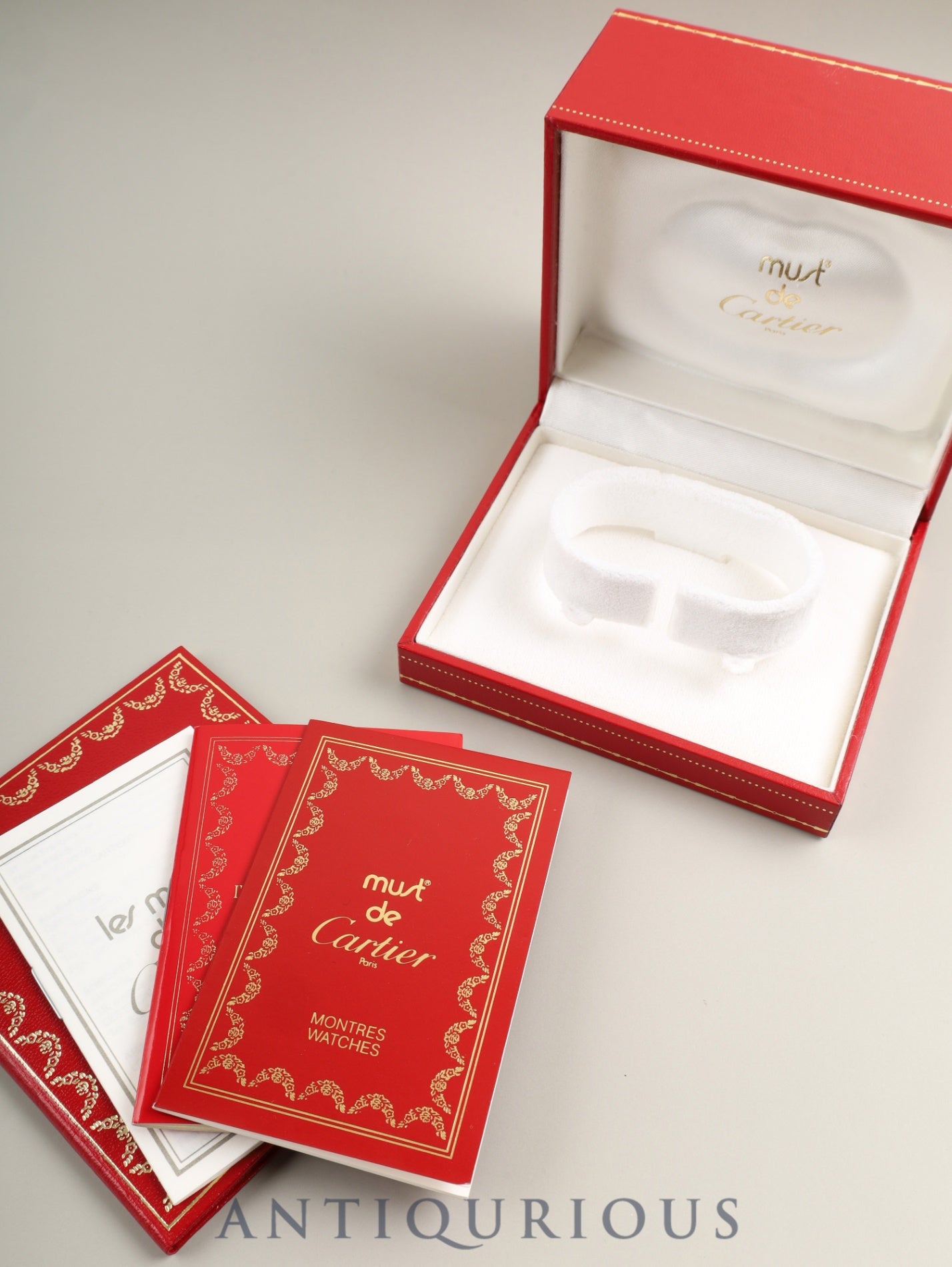 カルティエ マストタンク SM 5057001 クォーツ Cal.057 SV925 革 純正ピンバックル（GP）オパラン文字盤（SWISS表記） 箱 冊子 保証書 オーバーホール済み 新品仕上げ済み