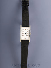Tiffany East West Mini 36668636 Quartz Cal.- SS Leather, genuine pin buckle (SS) white dial (SWISS MADE) Warranty (2018) booklet, overhauled